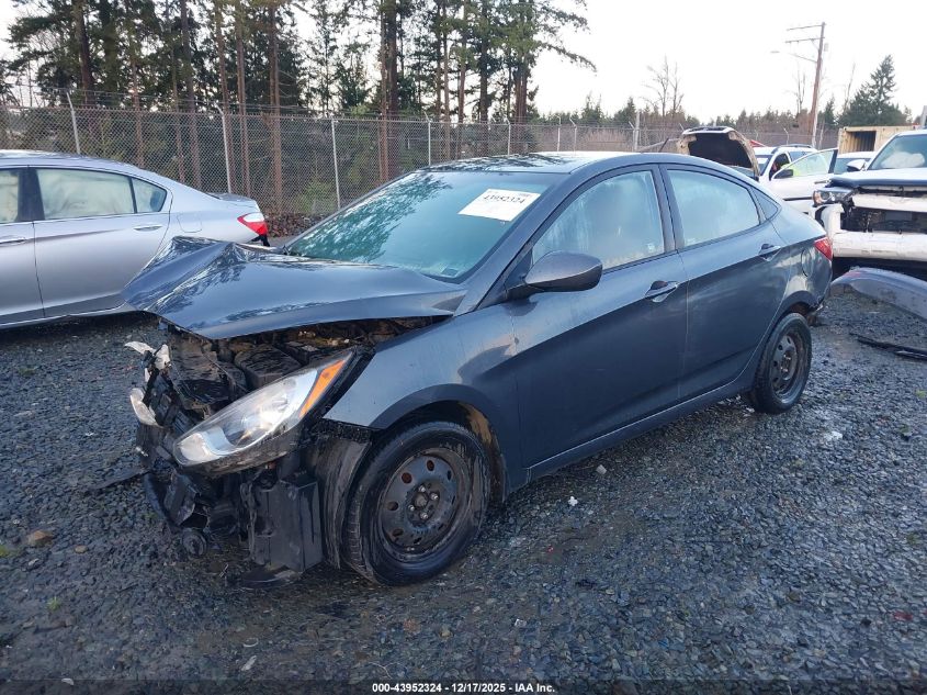 2012 Hyundai Accent Gls VIN: KMHCU4AE9CU239204 Lot: 43952324