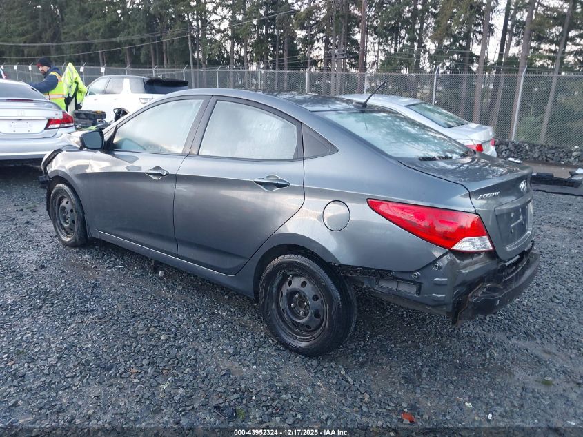 2012 Hyundai Accent Gls VIN: KMHCU4AE9CU239204 Lot: 43952324