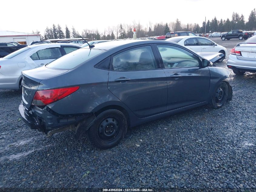 2012 Hyundai Accent Gls VIN: KMHCU4AE9CU239204 Lot: 43952324