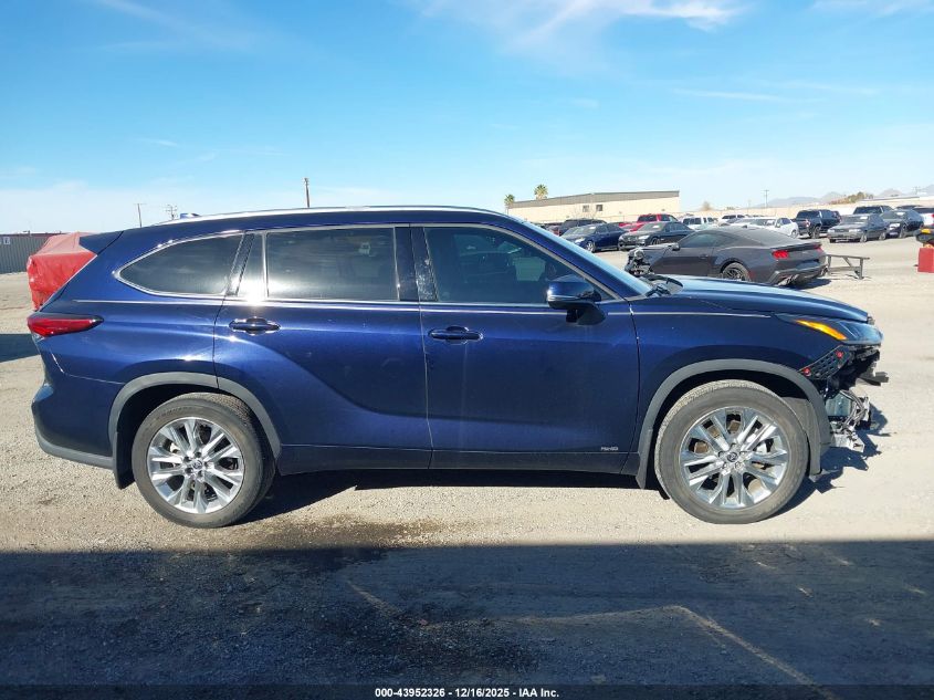 2022 Toyota Highlander Hybrid Limited VIN: 5TDXBRCH4NS546688 Lot: 43952326