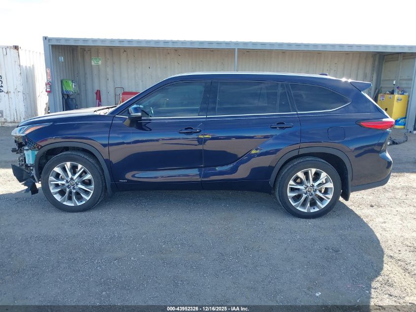 2022 Toyota Highlander Hybrid Limited VIN: 5TDXBRCH4NS546688 Lot: 43952326