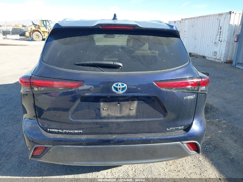 2022 Toyota Highlander Hybrid Limited VIN: 5TDXBRCH4NS546688 Lot: 43952326