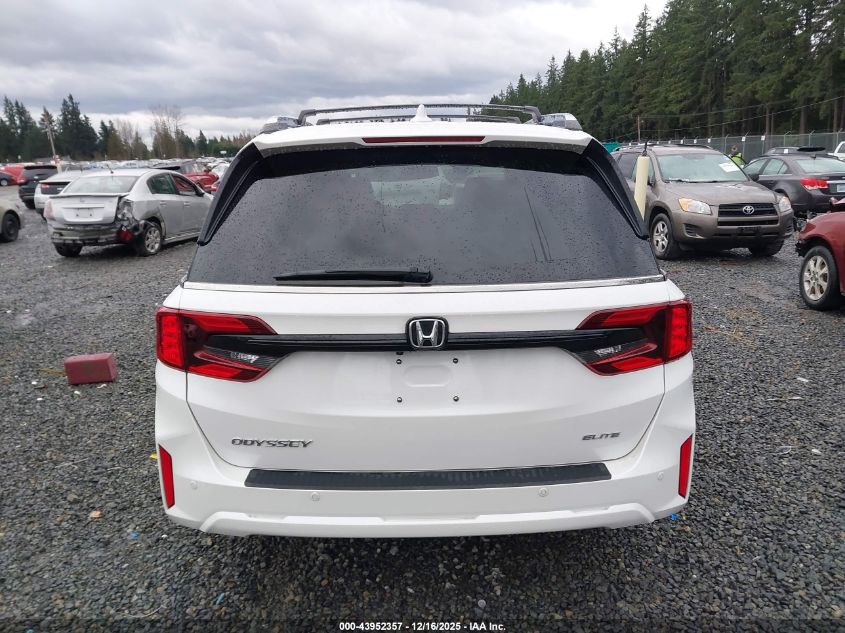 2025 Honda Odyssey Elite VIN: 5FNRL6H90SB031662 Lot: 43952357