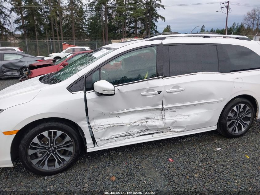 2025 Honda Odyssey Elite VIN: 5FNRL6H90SB031662 Lot: 43952357