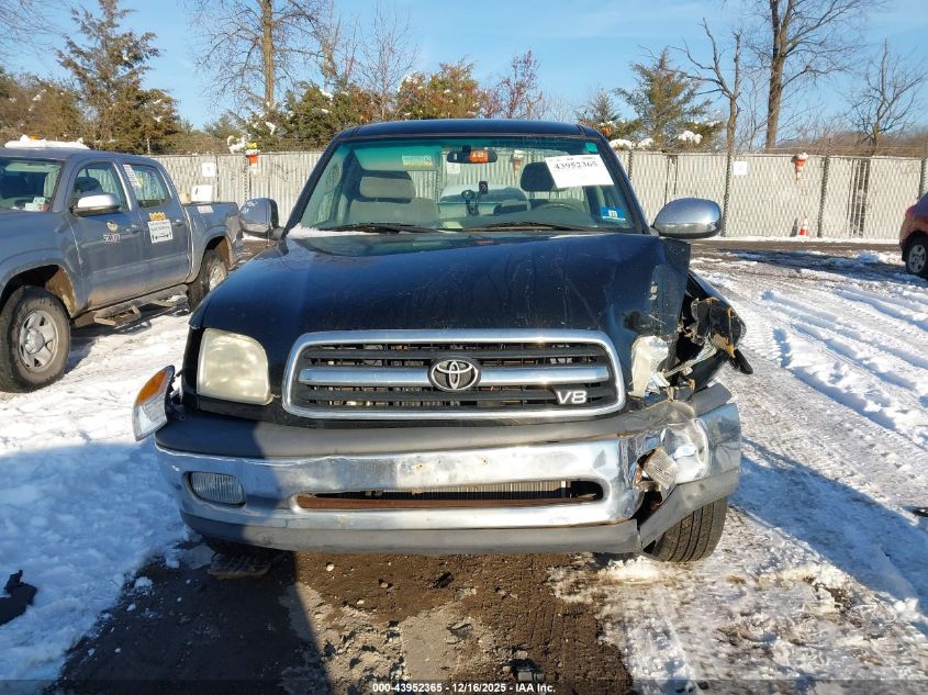 2002 Toyota Tundra Sr5 V8 VIN: 5TBKT44122S324439 Lot: 43952365