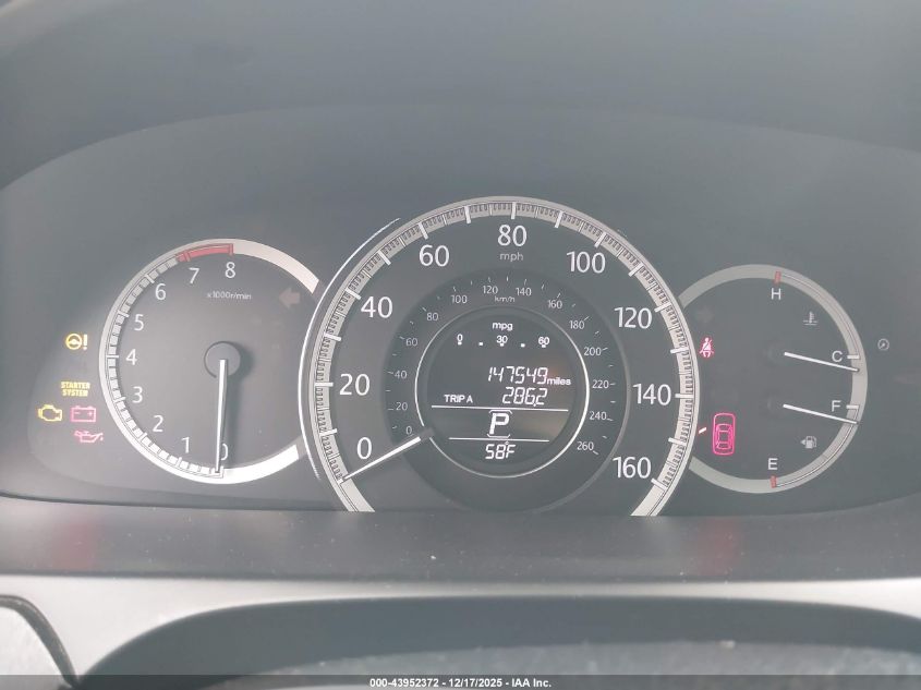 2015 Honda Accord Ex-L VIN: 1HGCR2F88FA086206 Lot: 43952372