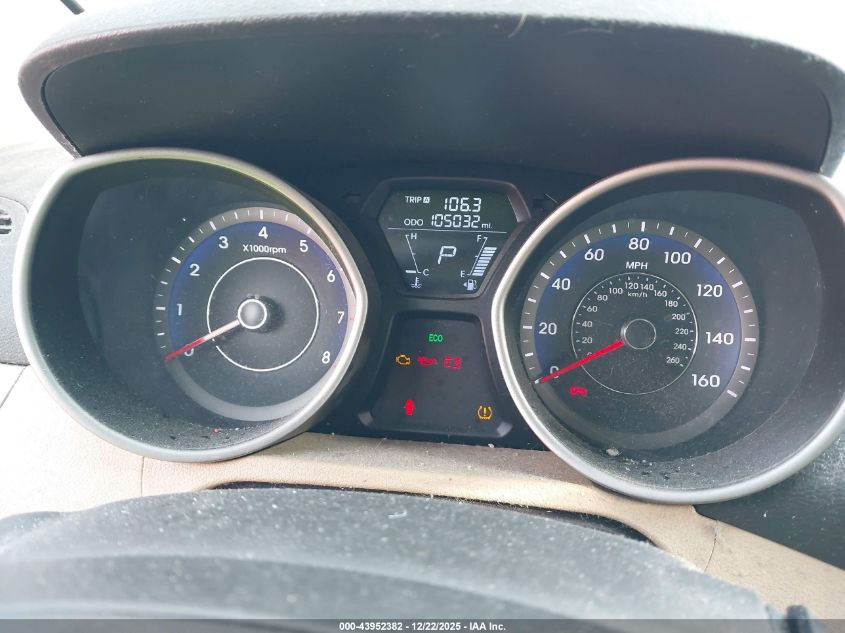 2013 Hyundai Elantra Gls VIN: KMHDH4AE1DU848782 Lot: 43952382