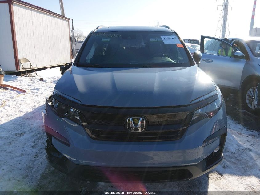 2022 Honda Pilot Awd Trailsport VIN: 5FNYF6H89NB074489 Lot: 43952388