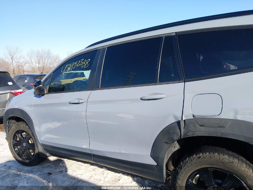 2022 Honda Pilot Awd Trailsport VIN: 5FNYF6H89NB074489 Lot: 43952388