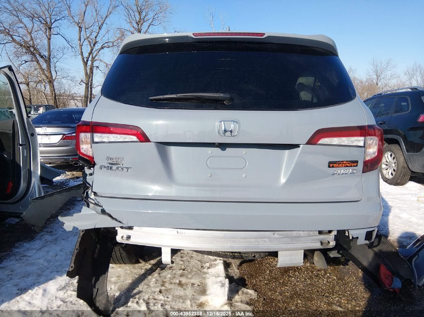 2022 Honda Pilot Awd Trailsport VIN: 5FNYF6H89NB074489 Lot: 43952388