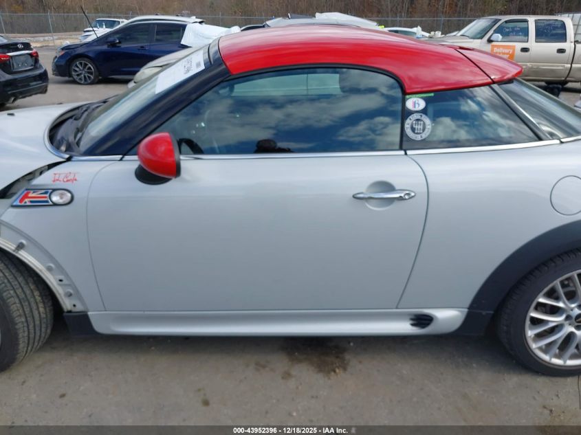 2013 Mini Coupe John Cooper Works VIN: WMWSX9C52DT655021 Lot: 43952396
