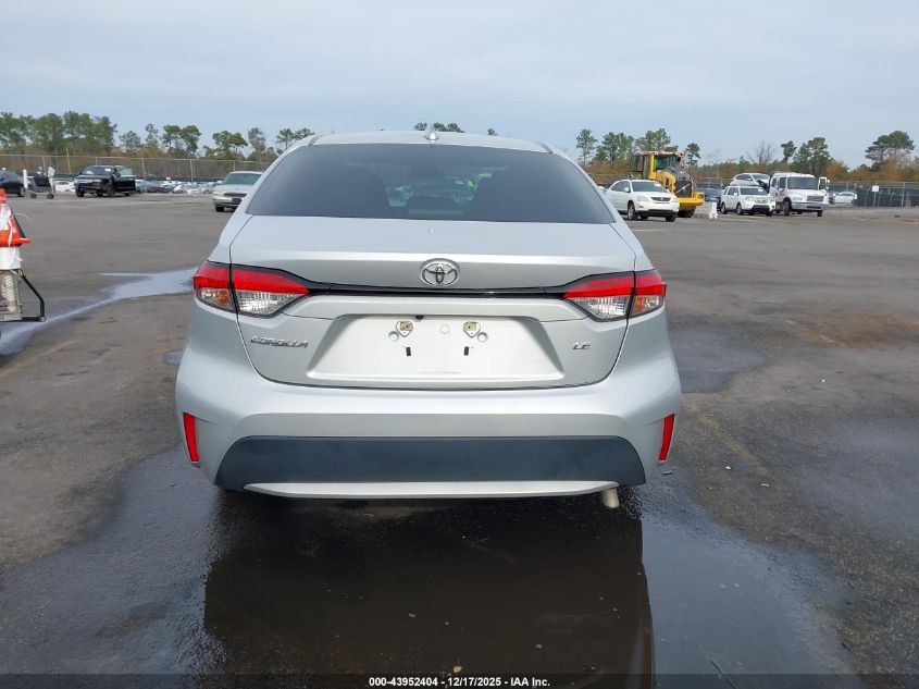 2022 Toyota Corolla Le VIN: 5YFEPMAE8NP296451 Lot: 43952404