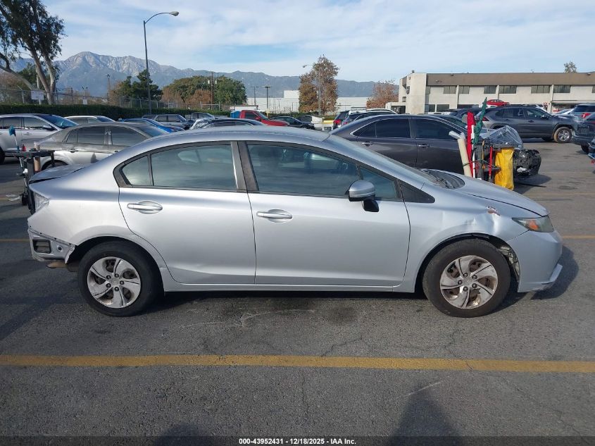 2015 Honda Civic Lx VIN: 2HGFB2F57FH518583 Lot: 43952431