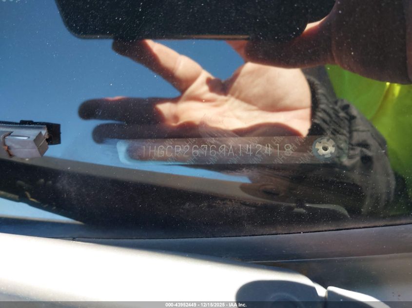 2009 Honda Accord 2.4 Ex VIN: 1HGCP26769A142418 Lot: 43952449