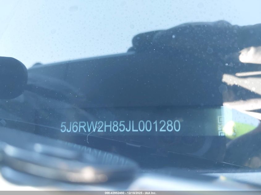 2018 Honda Cr-V Ex-L/Ex-L Navi VIN: 5J6RW2H85JL001280 Lot: 43952450