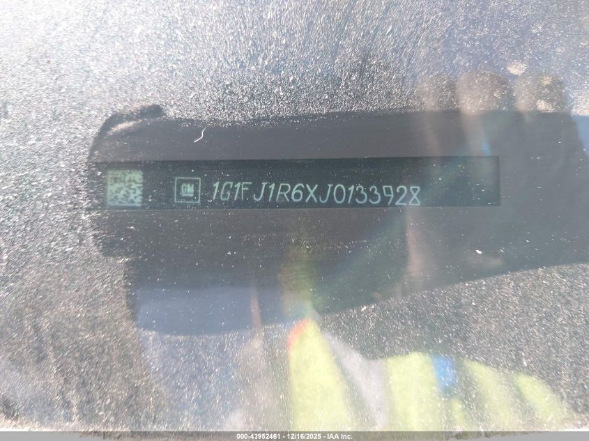 2018 Chevrolet Camaro Zl1 VIN: 1G1FJ1R6XJ0133928 Lot: 43952461