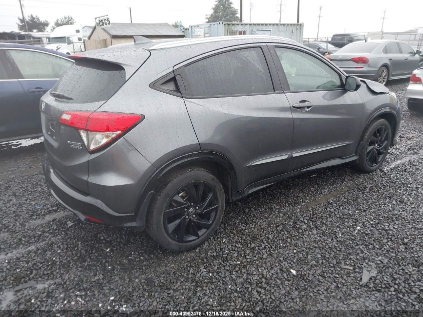 2022 Honda Hr-V Awd Sport VIN: 3CZRU6H12NM706980 Lot: 43952478