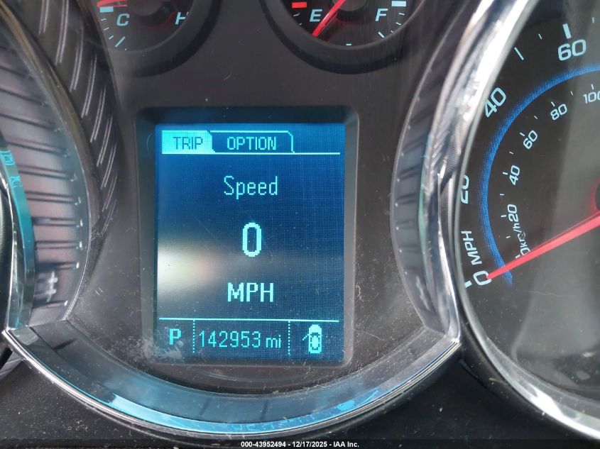 2013 Chevrolet Cruze 2Lt Auto VIN: 1G1PE5SB1D7323166 Lot: 43952494