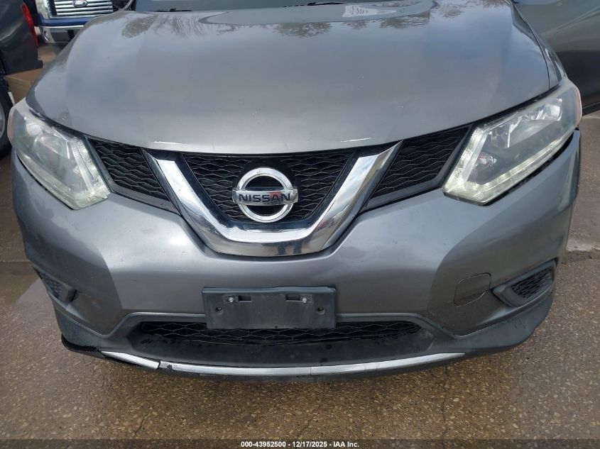 2016 Nissan Rogue S VIN: JN8AT2MT1GW006302 Lot: 43952500