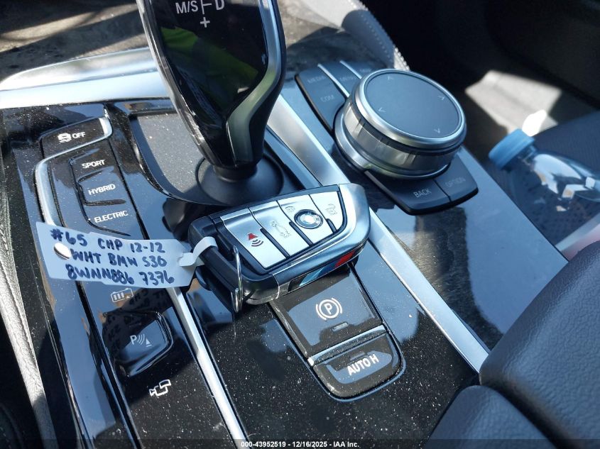 2021 BMW 530E VIN: WBA13AG09MCG87376 Lot: 43952519