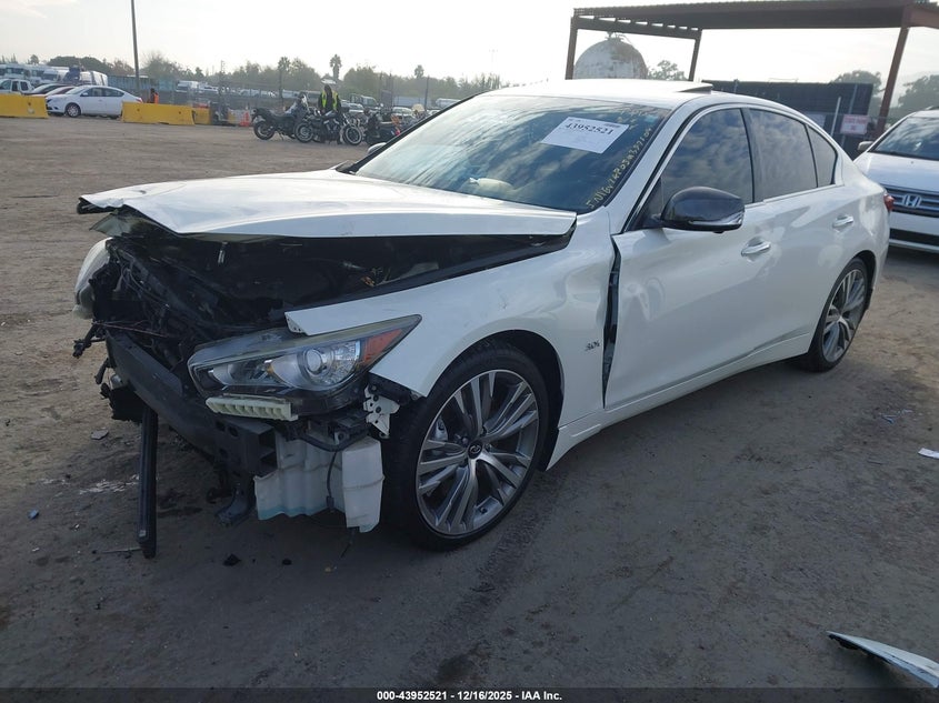 Vin: jn1ev7ap0jm357509, lot: 44448164, infiniti q50 3.0t sport 20182