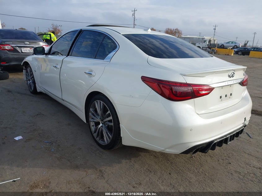 Vin: jn1ev7ap0jm357509, lot: 44448164, infiniti q50 3.0t sport 20183