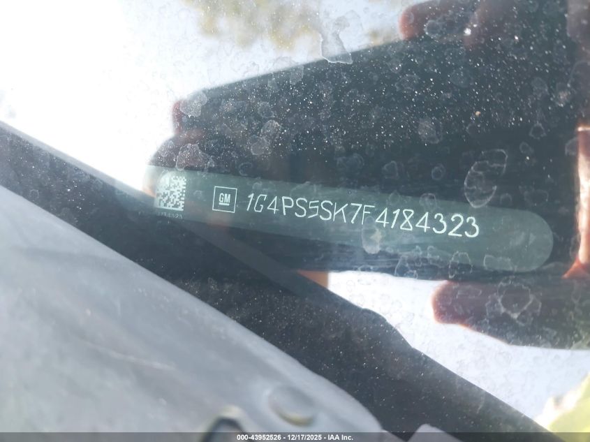 2015 Buick Verano Leather Group VIN: 1G4PS5SK7F4184323 Lot: 43952526