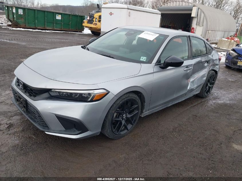 2022 Honda Civic Sport VIN: 19XFL2H82NE023852 Lot: 43952527