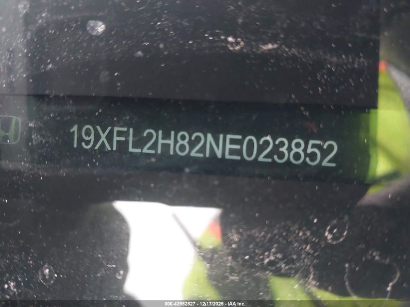 2022 Honda Civic Sport VIN: 19XFL2H82NE023852 Lot: 43952527