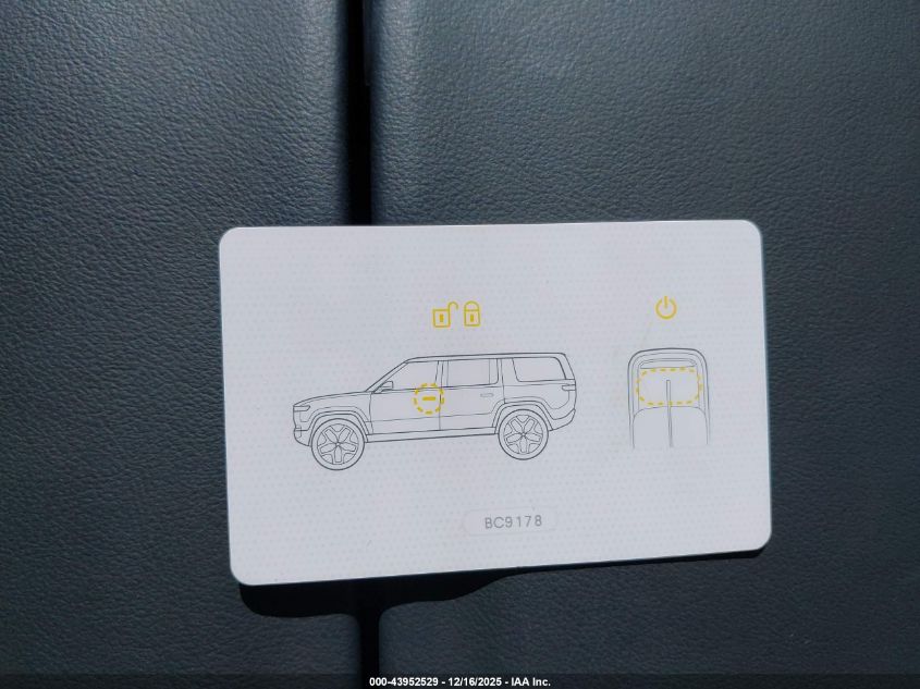 2025 Rivian R1S Adventure Dual Motor Large Pack/Adventure Dual Motor Max Pack VIN: 7PDSGBBAXSN064535 Lot: 43952529