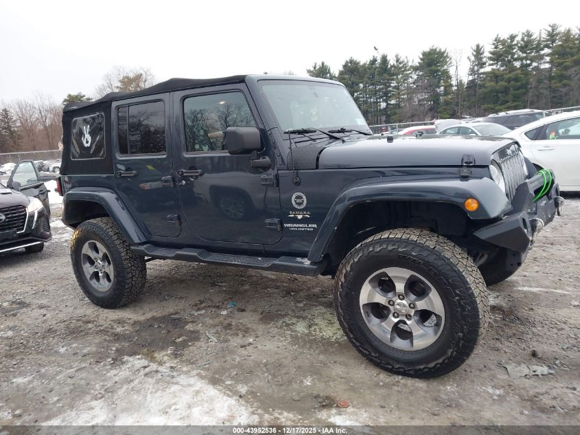 2017 Jeep Wrangler Unlimited Sahara 4X4 VIN: 1C4BJWEG5HL516945 Lot: 43952536