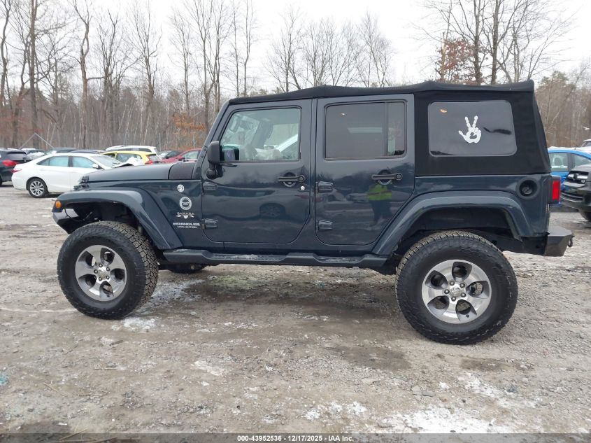 2017 Jeep Wrangler Unlimited Sahara 4X4 VIN: 1C4BJWEG5HL516945 Lot: 43952536