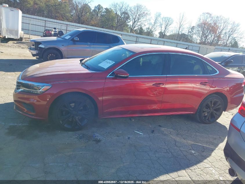 2020 Volkswagen Passat 2.0T Sel VIN: 1VWCA7A30LC013634 Lot: 43952557