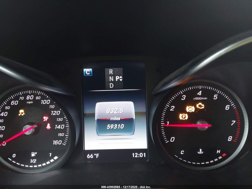 2019 Mercedes-Benz Glc 300 VIN: WDC0G4JB3K1002237 Lot: 43952565