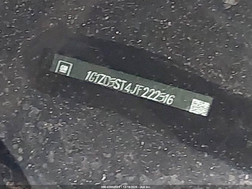 2018 Chevrolet Malibu Lt VIN: 1G1ZD5ST4JF222516 Lot: 43952589