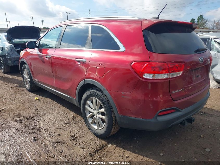 2016 Kia Sorento 3.3L Lx VIN: 5XYPGDA52GG110676 Lot: 43952624