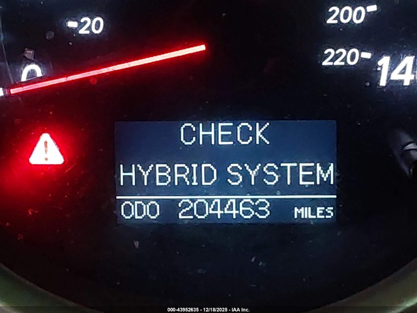 2006 Toyota Highlander Hybrid Limited V6 VIN: JTEEW21A260032007 Lot: 43952635