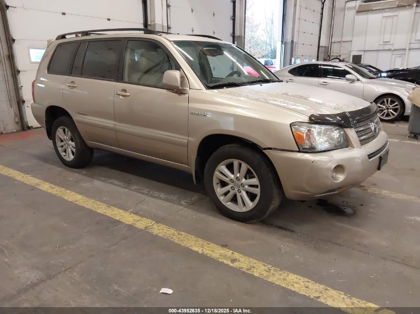 2006 Toyota Highlander Hybrid Limited V6 VIN: JTEEW21A260032007 Lot: 43952635