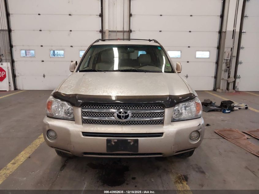 2006 Toyota Highlander Hybrid Limited V6 VIN: JTEEW21A260032007 Lot: 43952635
