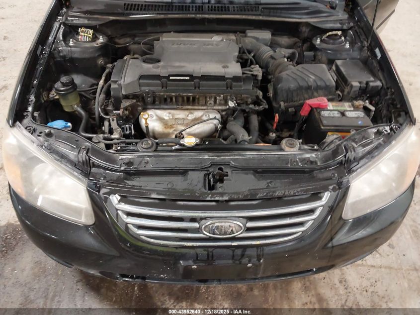 2009 Kia Spectra Lx VIN: KNAFE221195621631 Lot: 43952640