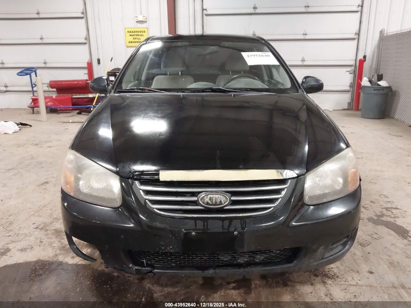 2009 Kia Spectra Lx VIN: KNAFE221195621631 Lot: 43952640