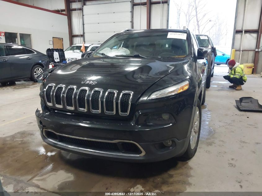 2014 Jeep Cherokee Limited VIN: 1C4PJMDS4EW296742 Lot: 43952643