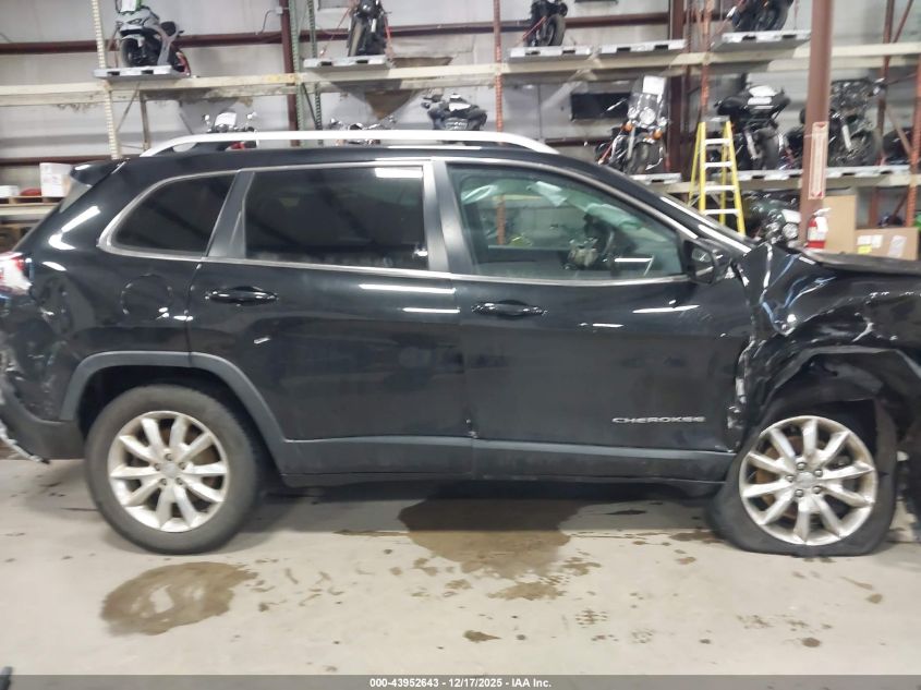 2014 Jeep Cherokee Limited VIN: 1C4PJMDS4EW296742 Lot: 43952643