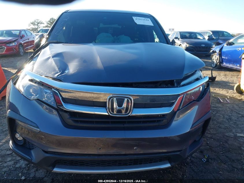 2019 Honda Pilot Ex-L VIN: 5FNYF5H45KB022750 Lot: 43952644
