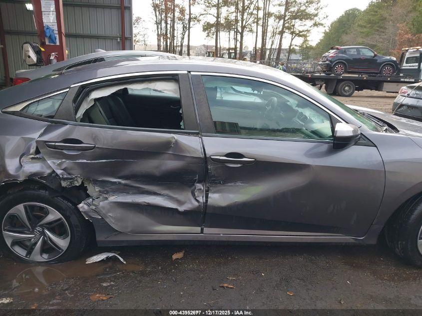 2020 Honda Civic Lx VIN: 19XFC2F67LE005829 Lot: 43952677