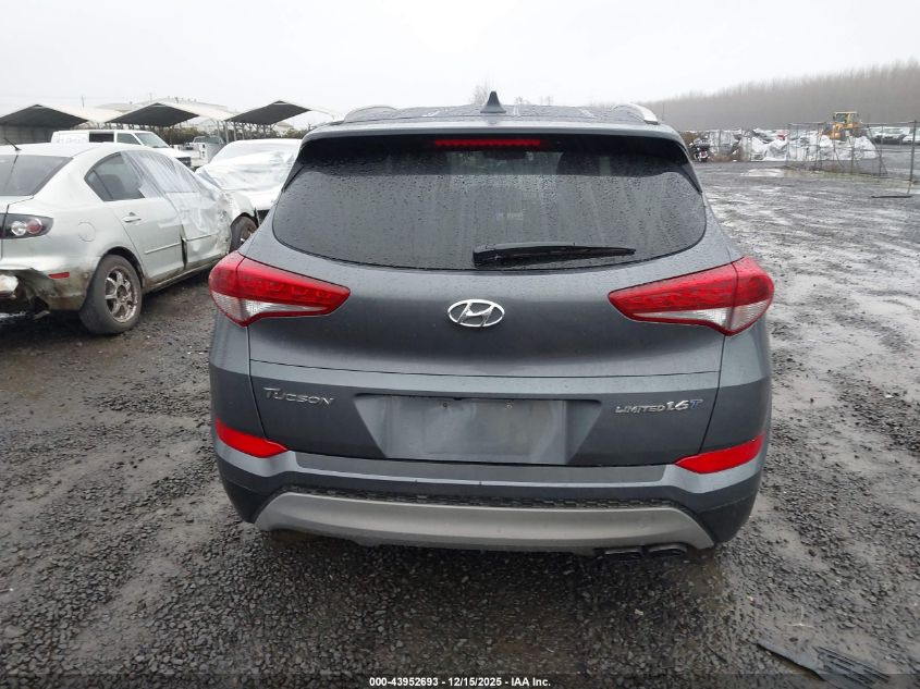 2018 Hyundai Tucson Limited VIN: KM8J33A29JU796539 Lot: 43952693