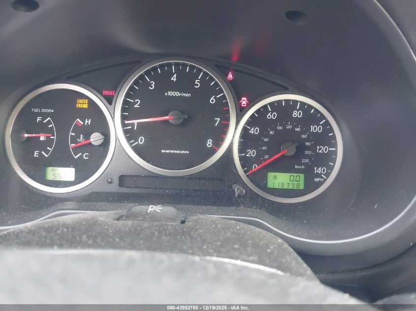 2006 Subaru Impreza Wrx/Wrx Limited/Wrx Tr VIN: JF1GD79646G503040 Lot: 43952700