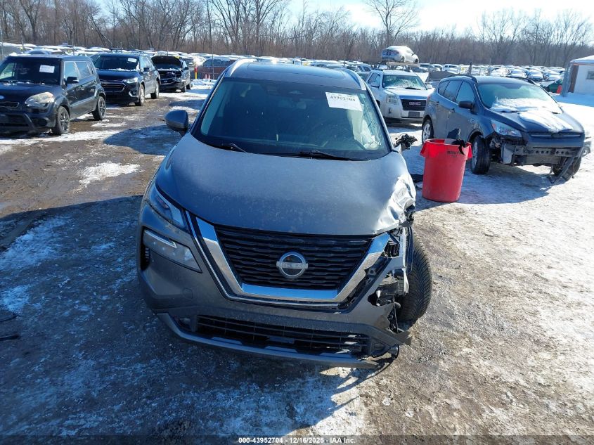 2022 Nissan Rogue Sl Intelligent Awd VIN: 5N1BT3CB7NC697957 Lot: 43952704