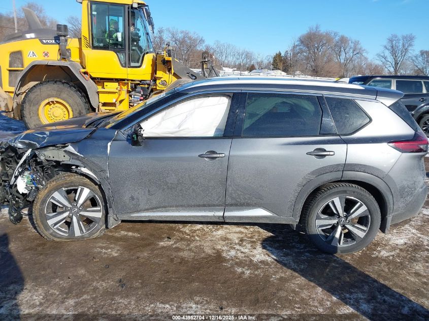 2022 Nissan Rogue Sl Intelligent Awd VIN: 5N1BT3CB7NC697957 Lot: 43952704