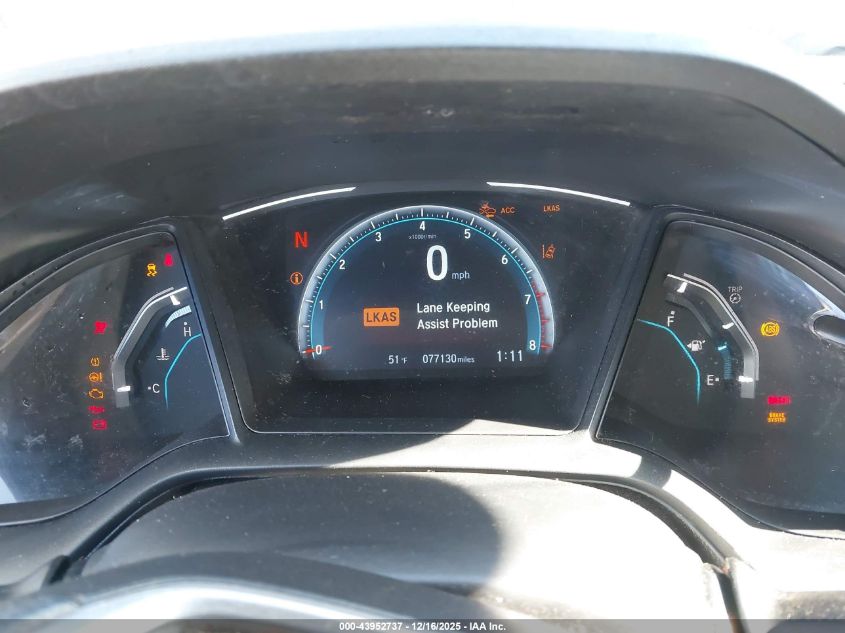 2019 Honda Civic Lx VIN: 19XFC2F64KE018309 Lot: 43952737